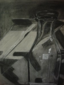 Charcoal drawing from art school in 1986.