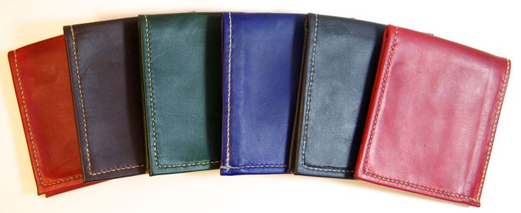 Kangaroo wallets, hand stitched, hand made.
